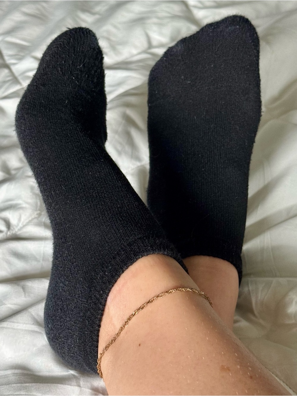 Used Black Low-Cut Women’s Hanes Cotton Socks